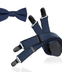Lindenmann bretels blauw met strikje