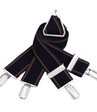 Lindenmann bretels donkerblauw, blauw en terra