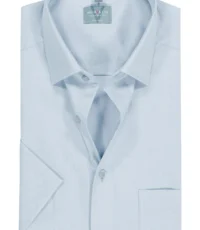 Marvelis overhemd korte mouw lichtblauw design