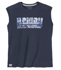 Redfield mouwloos t-shirt donkerblauw Hawaii 3XL t/m 8XL