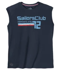 Redfield mouwloos t-shirt donkerblauw Sailors Club