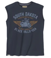 Redfield mouwloos t-shirt donkerblauw South Dakota