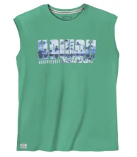 Redfield mouwloos t-shirt groen Hawaii 3XL t/m 8XL