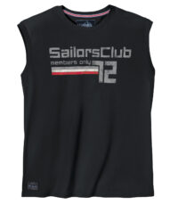 Redfield mouwloos t-shirt zwart Sailors Club