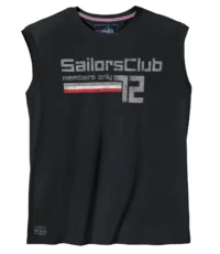 Redfield mouwloos t-shirt zwart Sailors Club