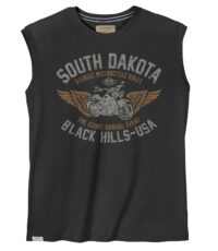Redfield mouwloos t-shirt zwart South Dakota 3XL t/m 8XL
