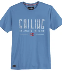 Redfield t-shirt blauw Sailing