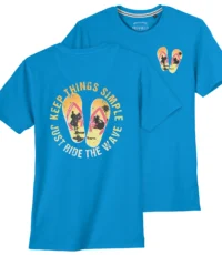 Redfield t-shirt blauw Slippers