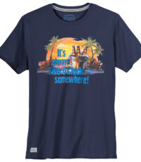 Redfield t-shirt donkerblauw Five O'Clock 3XL t/m 8XL