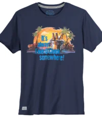 Redfield t-shirt donkerblauw Five O'Clock 3XL t/m 8XL