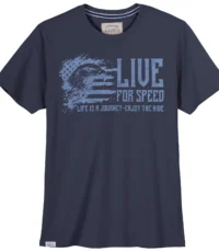Redfield t-shirt donkerblauw Live For Speed