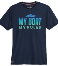 Redfield t-shirt donkerblauw My Boat Rules 3XL t/m 8XL