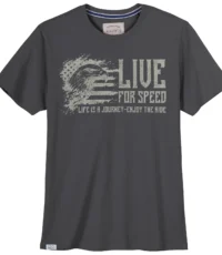 Redfield t-shirt donkergrijs Live For Speed