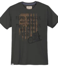 Redfield t-shirt donkergrijs Wheels