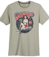 Redfield t-shirt grijs Welkom To Garage