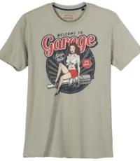 Redfield t-shirt grijs Welkom To Garage