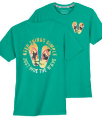 Redfield t-shirt groen Slippers