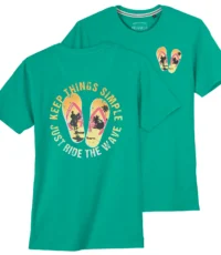 Redfield t-shirt groen Slippers