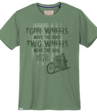 Redfield t-shirt groen Wheels 3XL t/m 8XL