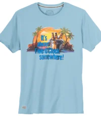 Redfield t-shirt lichtblauw Five O'Clock