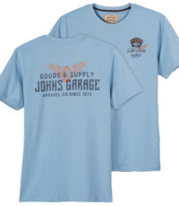 Redfield t-shirt lichtblauw Johns Garage
