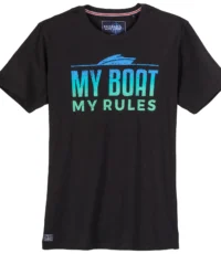 Redfield t-shirt zwart My Boat Rules