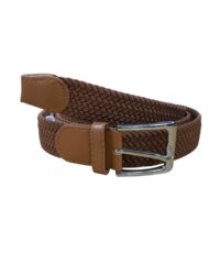 Het Broekenpaleis stretch riem cognac 35mm breed