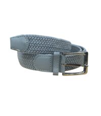 Het Broekenpaleis stretch riem grijs 35mm breed