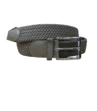 Het Broekenpaleis stretch riem taupe 35mm breed