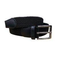 Het Broekenpaleis stretch zwart taupe 35mm breed