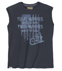 Redfield mouwloos t-shirt ronde hals donkerblauw Move The Soul 3XL 4XL 5XL 6XL