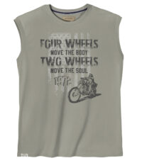 Redfield mouwloos t-shirt ronde hals grijs Move The Soul