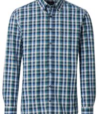 Casa Moda overhemd mouwlengte7 blauwe ruit