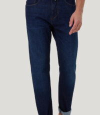 Pierre Cardin lengte maat stretch jeans donkerblauw Lyon tapered