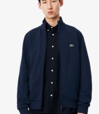 Lacoste grote maat sweatvest donkerblauw