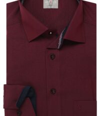 Marvelis grote maat overhemd bordeauxrood design