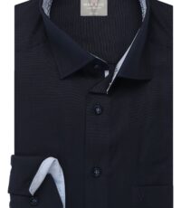 Marvelis grote maat overhemd donkerblauw design