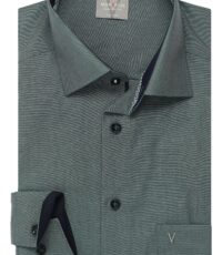 Marvelis grote maat overhemd groen design 2XL t/m 4XL
