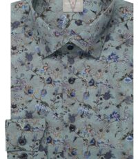 Marvelis grote maat overhemd groen fantasie dessin 2XL 3XL 4XL