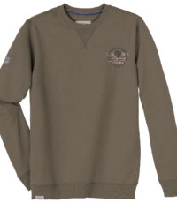 Redfield grote maat ronde hals sweater taupe t/m 10XL