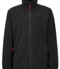 Brigg mouwlengte7 fleece jack zwart