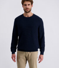 Pierre Cardin trui ronde hals donkerblauw
