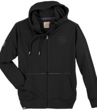 Redfield grote maat hoodie sweat vest zwart Raw Denim