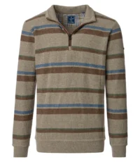 Redmond grote maat troyer beige bruin en blauw