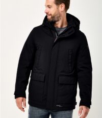 Redpoint grote maat stretch winterjas zwart